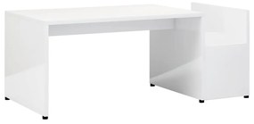 vidaXL Salontafel 90x45x35 cm spaanplaat hoogglans wit