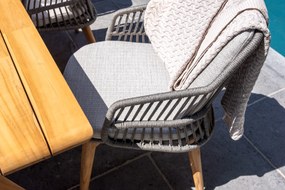 4-Seasons Sempre tuinstoel  - Teak/Silver Grey (1 stuk) - OP=OP