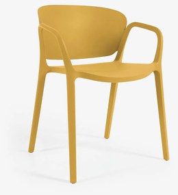 Kave Home Ania Tuinstoel Stapelbaar Geel