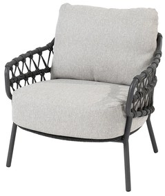 4 Seasons Calpi lage lounge dining stoel - antraciet