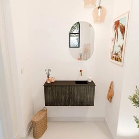Mondiaz Joya 90cm toiletmeubel shadow met wastafel faye rechts zonder kraangat urban
