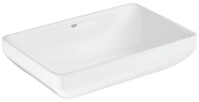 Grohe Euro Ceramic Wastafel - 60x40cm - opbouw - alpine wit 102434sh00