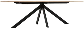 Goossens Excellent Eettafel Floyd, Semi rechthoekig 240 x 100 cm met split