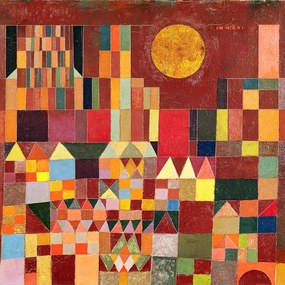 Kunstreproductie Castle and Sun, 1928, Paul Klee