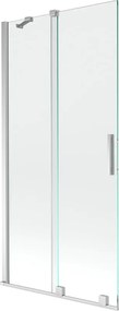 Mexen Velar 2-delige schuifbare badwand 95 x 150 cm, transparant, chroom - 896-095-000-01-01