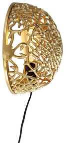Art deco wandlamp goud - Maro