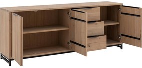 Goossens Dressoir Max, 3 deuren 3 laden