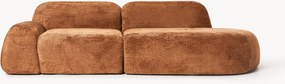 Modulaire teddy bouclé chaise Wolke (3-zits)