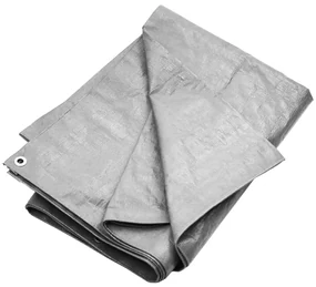 vidaXL Dekzeil 180 g/m² 8x12 m HDPE grijs