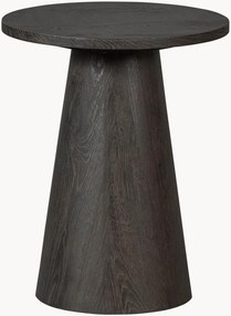Ronde bijzettafel Maan met houtlook