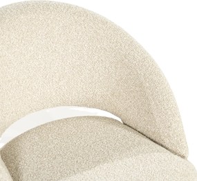 By-Boo Nido Barkruk Met Zwart Onderstel Beige