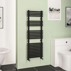 Eastbrook Imperia 2 koloms handdoekradiator 50x145cm 1199W zwart mat