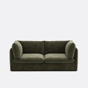 3-zits rechte bank in gevlekt polyester, MALO