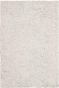 Handgetuft laagpolig wollen vloerkleed Delyth