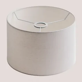 Arlina Linnen Lampenkap Wit & Ø30 Cm - ↑20 Cm - Sklum