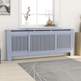 vidaXL Radiatorombouw 205 cm MDF grijs