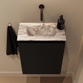 Mondiaz Ture DLux toiletmeubel 40cm urban met wastafel glace midden zonder kraangat