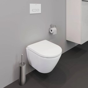 Duravit D-Neo compact hangtoilet randloos incl. softclose toiletbril met quickrelease glans wit