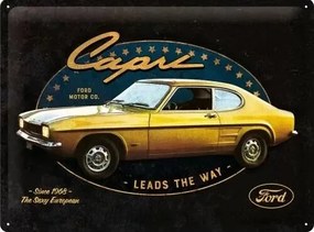Metalen wandbord Ford - Capri - Leads the Way, (40 x 30 cm)