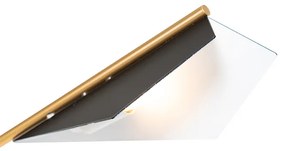 Design vloerlamp zwart met goud - Sinem Design G9 Binnenverlichting Lamp