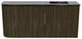 Mondiaz Joya DLux 90cm toiletmeubel ronding links shadow met wastafel faye rechts 1 kraangat lava