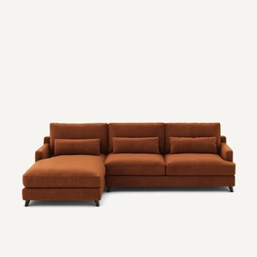 Hoekbank in fluweel, Alwine