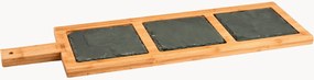 Snijplank Basic van bamboehout met borden