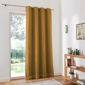 Verduisteringsgordijn in gewassen linnen met oogjes Onega