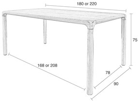 Zuiver Storm Walnoot Design Eettafel 180 X 90 Cm - 180 X 90cm.