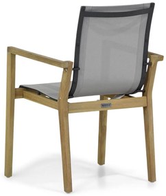 Lifestyle Garden Furniture Atlanta Dining Tuinstoel Stapelbaar Rope Old Teak Greywash