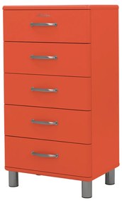 Tenzo Malibu Hoge Ladekast Rood - 60x41x111cm.