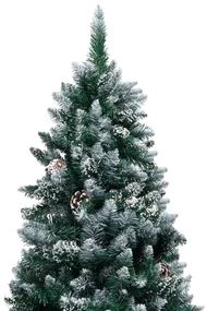 vidaXL Kunstkerstboom met dennenappels en witte sneeuw 150 cm