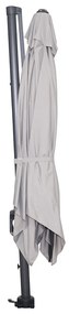 Garden Impressions Hawaii zweefparasol 300x300 cm - frame carbon black - doek zand