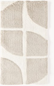 Pluizig hoogpolig vloerkleed Jade met een verhoogde hoog-laag structuur