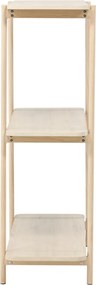 Openkast Met Drie Planken Whitewash - 120x40x120cm.