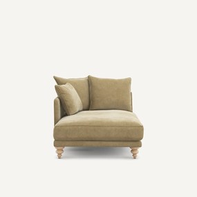 Longchair stonewashed fluweel, Lazare