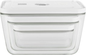 ZWILLING Fresh &amp; Save Vacuümdozenset, S/M/L / 3-delig, Glas, Grijs - Fresh &amp; Save - ZWILLING