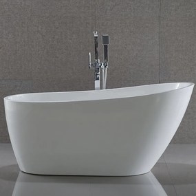 Aqualine Tisa vrijstaand bad wit acryl 150x75cm