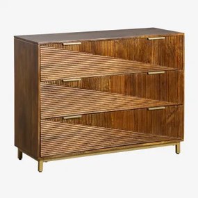 Bureau 110x40 Cm In Mangohout Baty Mangohout - Sklum