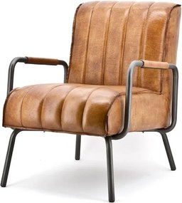 Eleonora Marvin Fauteuil Rosi Leder Cognac