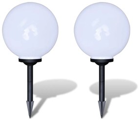 vidaXL Tuinpadlampen 2 st met grondpin LED 30 cm
