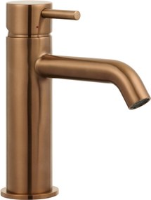 Saqu Eurotrend wastafelkraan geborsteld koper PVD-coating