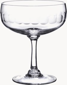 Mondgeblazen kristallen cocktailglazen Lens, 2-delig