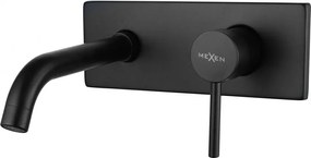 Mexen Alma inbouw wastafelkraan, zwart - 75115-70