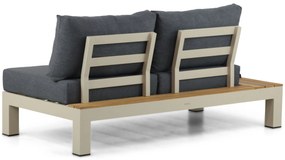 Loungeset 6 personen Aluminium/Teak Taupe Lifestyle Garden Furniture Vittoria