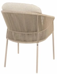 Taste by 4 Seasons Florence tuinset latte met estate tafel 240 cm teak Tuinstoel   taupe weerbestendig