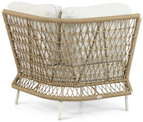 Hoek loungeset 6 personen Aluminium/Wicker Taupe  Coco Bali