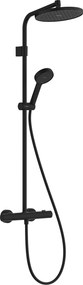 Hansgrohe Activera S regendoucheset Ø24cm mat zwart