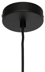 Moderne hanglamp zwart met betonnen kap - Nick