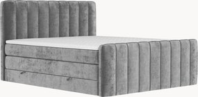 Handgemaakt chenille divan bed Novara met opbergruimte, H3
